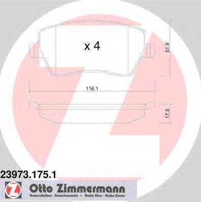 ZIMMERMANN 23973.175.1 купити в Україні за вигідними цінами від компанії ULC