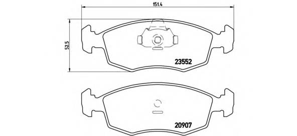 BREMBO P 23 079 купити в Україні за вигідними цінами від компанії ULC