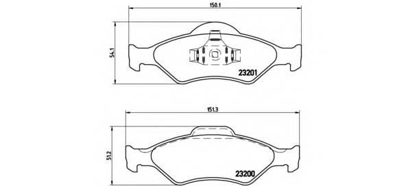 BREMBO P 24 054 купити в Україні за вигідними цінами від компанії ULC