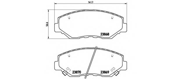 BREMBO P 28 035 купити в Україні за вигідними цінами від компанії ULC