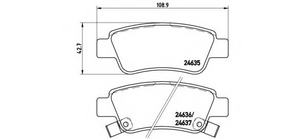 BREMBO P 28 046 купити в Україні за вигідними цінами від компанії ULC