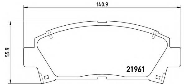 BREMBO P 83 028 купити в Україні за вигідними цінами від компанії ULC