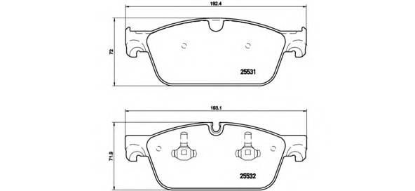 BREMBO P 50 102 купити в Україні за вигідними цінами від компанії ULC