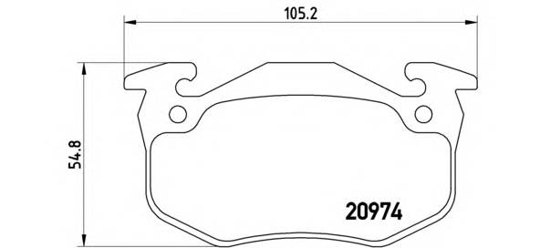 BREMBO P 61 032 купити в Україні за вигідними цінами від компанії ULC