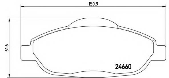 BREMBO P 61 101 купити в Україні за вигідними цінами від компанії ULC