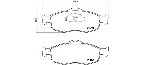 BREMBO P 24 037 купити в Україні за вигідними цінами від компанії ULC