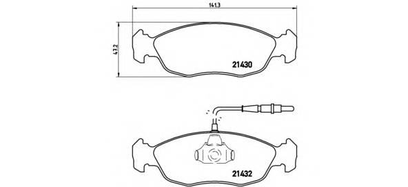 BREMBO P 61 054 купить в Украине по выгодным ценам от компании ULC