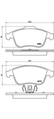 BREMBO P 68 047 купити в Україні за вигідними цінами від компанії ULC