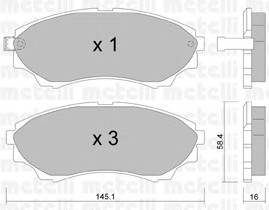 METELLI 22-0610-0 купити в Україні за вигідними цінами від компанії ULC