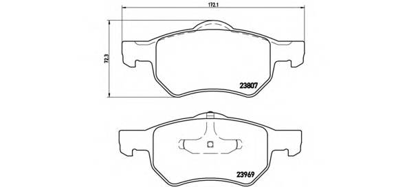 BREMBO P 11 013 купити в Україні за вигідними цінами від компанії ULC