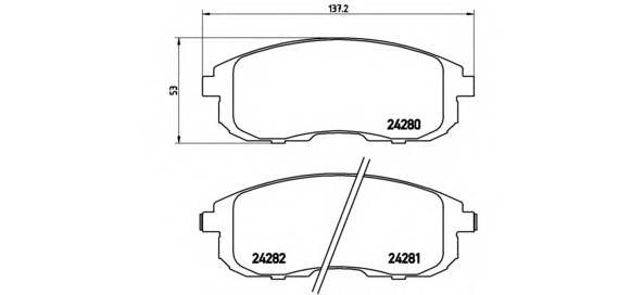 BREMBO P 23 126 купити в Україні за вигідними цінами від компанії ULC