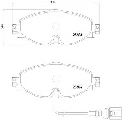 BREMBO P 85 126 купити в Україні за вигідними цінами від компанії ULC