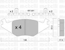 METELLI 22-0047-0K купити в Україні за вигідними цінами від компанії ULC