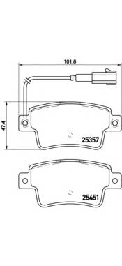 BREMBO P 23 142 купити в Україні за вигідними цінами від компанії ULC