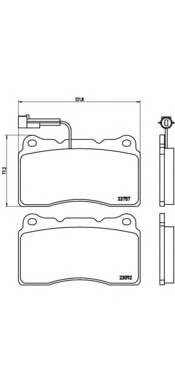 BREMBO P 23 115 купити в Україні за вигідними цінами від компанії ULC