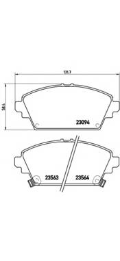 BREMBO P 28 029 купити в Україні за вигідними цінами від компанії ULC