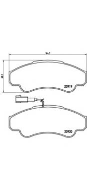 BREMBO P 23 092 купити в Україні за вигідними цінами від компанії ULC