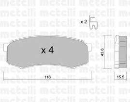 METELLI 22-0432-0 купити в Україні за вигідними цінами від компанії ULC